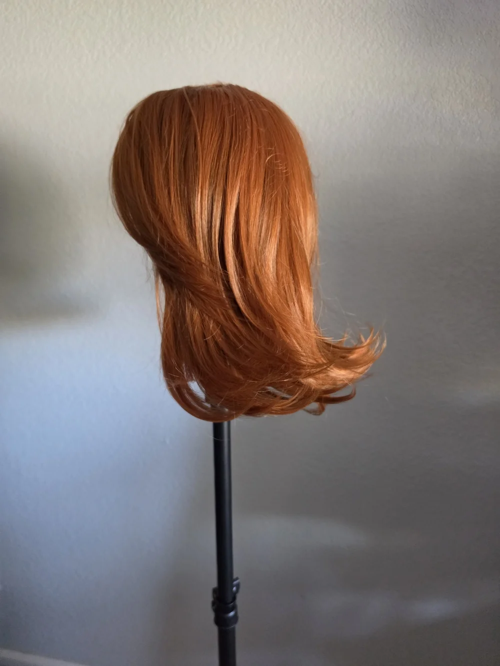 Cosplay Wig For Women Adult Princess, 50s 60s 70s Retro Brown Red Flip Bob Wigs